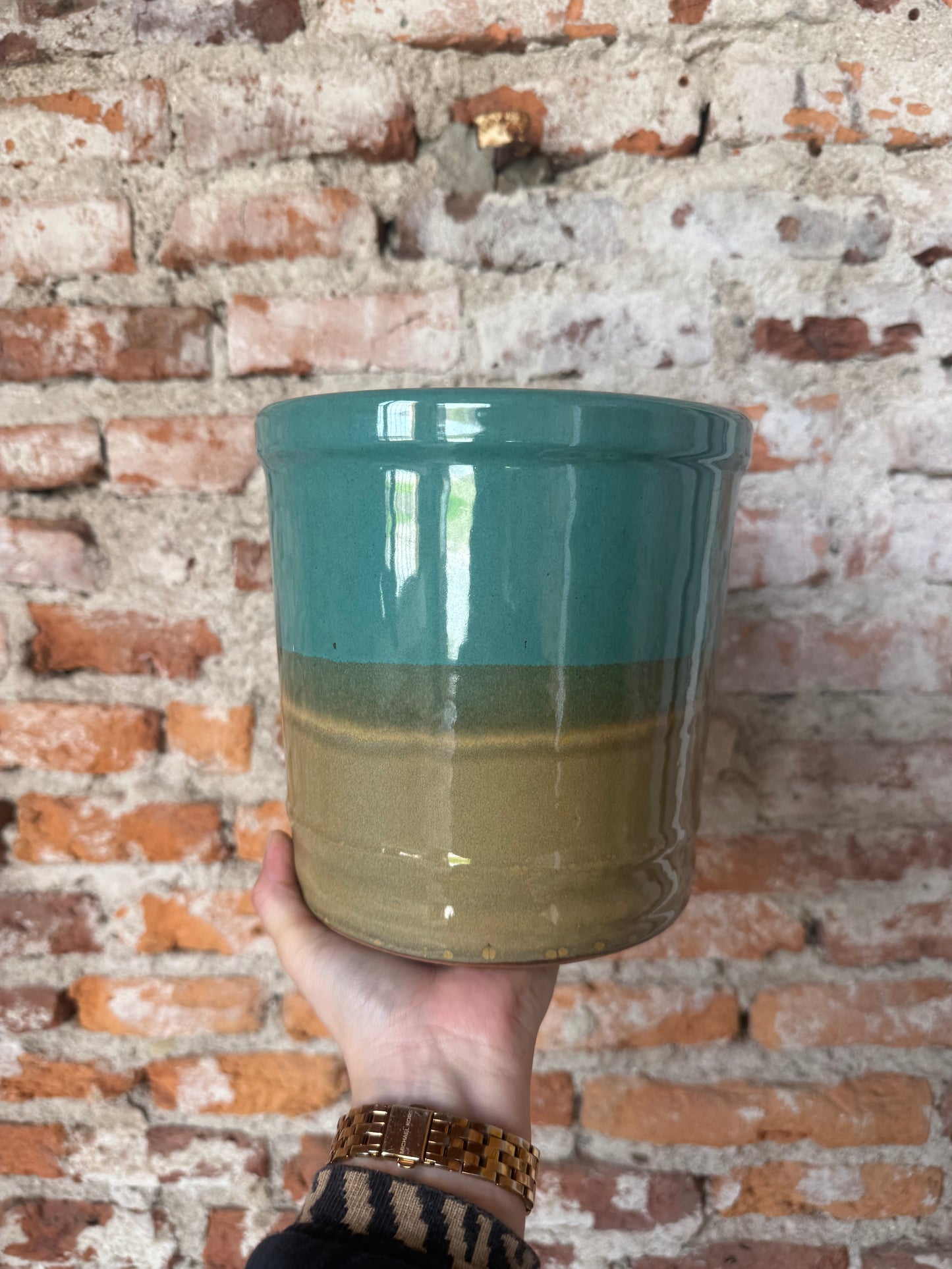 Lily degrade beige/verde